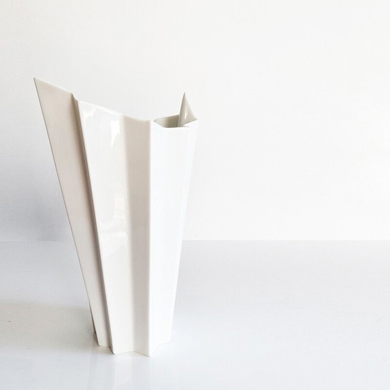 Image 1 of Vintage Memphis Milano pleated vase, Germany 1980