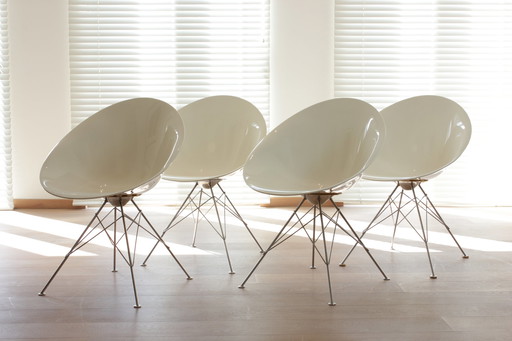 Ensemble de quatre chaises de salle à manger par Philippe Starck pour Kartell