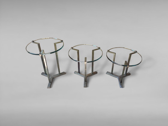 Image 1 of Tables d'appoint T37 par Peter Ghyczy, Ensemble de 3