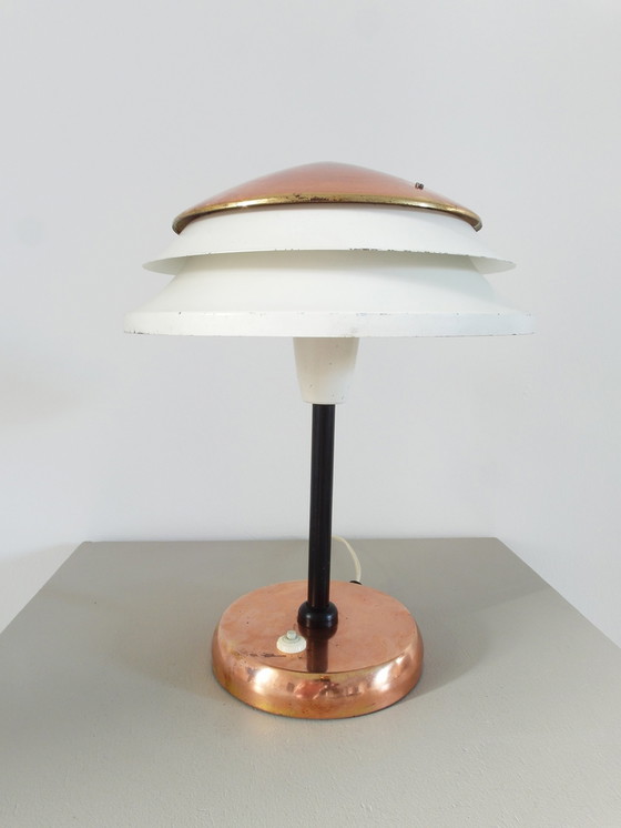 Image 1 of Zukov art deco table lamp, Czechoslovakia ca 1935