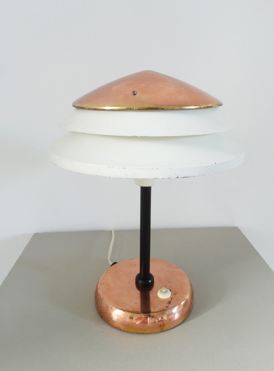 Image 1 of Zukov art deco table lamp, Czechoslovakia ca 1935