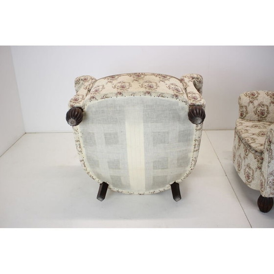 Image 1 of Pair of vintage Art Deco armchairs, Czechoslovakia 1930s