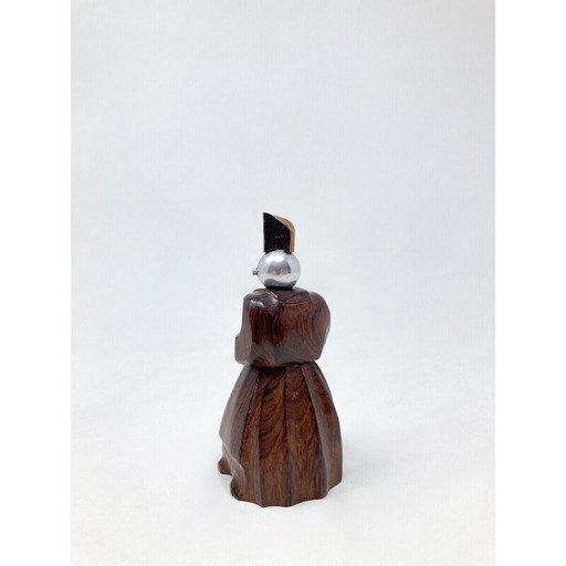 Vintage wooden pepper mill for Peugeot, France 1930