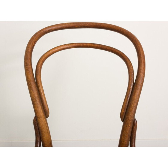 Image 1 of Sedia da bistrot vintage in rovere e canna