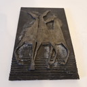 60'S Vintage Ceramic Wall Tile Horses Art