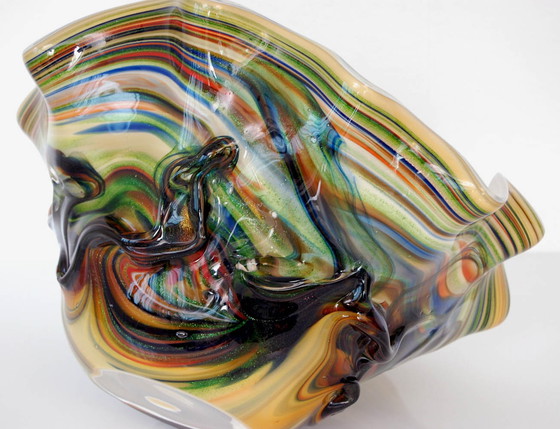 Image 1 of Art Glass Fazzoletto Vase '80 | Italie