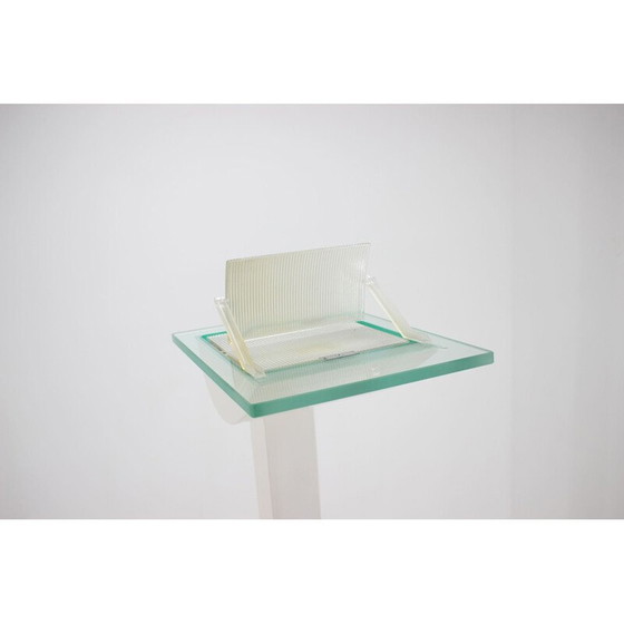 Image 1 of Modernist vintage floor lamp in white metal by Hartmut Engel for Zumtobel, Austria 1980