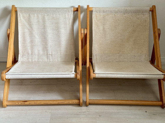 Image 1 of Set of 'Kon Tiki' armchairs Gillis Lundgren Ikea 1970s