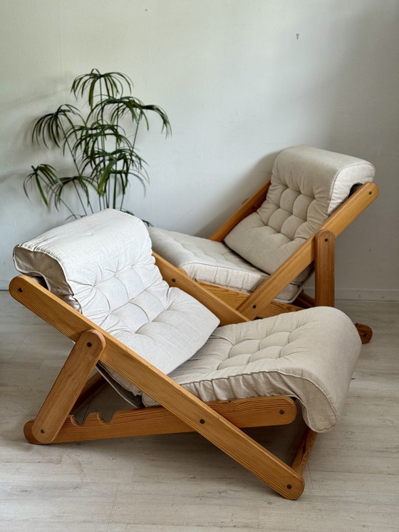 Image 1 of Ensemble de fauteuils "Kon Tiki" Gillis Lundgren Ikea 1970