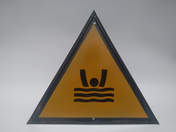 Image 1 of Pool party enamel sign