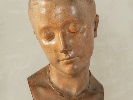 Image 1 of  Terrakotta bust "Candeur", Henri Émile Allouard 