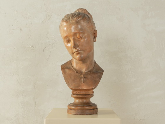 Image 1 of  Terrakotta bust "Candeur", Henri Émile Allouard 