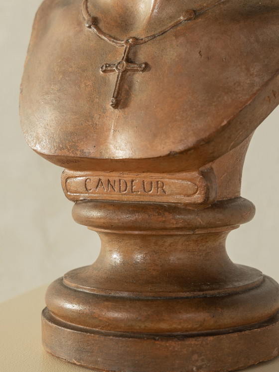 Image 1 of  Terrakotta bust "Candeur", Henri Émile Allouard 