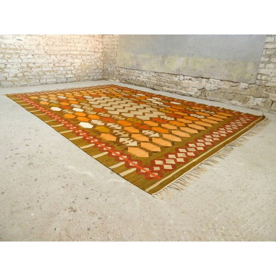 Image 1 of Vintage Kilim rug from Eastern Europe, Poland 1960