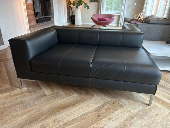 Image 1 of 2X Design On Stock Leather 2-Seater Sofa