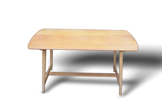 Image 1 of Vintage Ercol Plank Top Dining Table Model Cc 41 By Lucian Ercolani