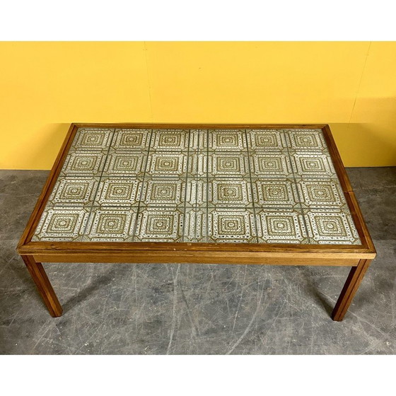 Image 1 of Vintage rosewood coffee table with tiles, Denmark 1960