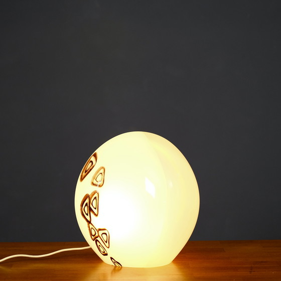 Image 1 of Vintage 1970's Murano glass table lamp by Tomasso Barbi.