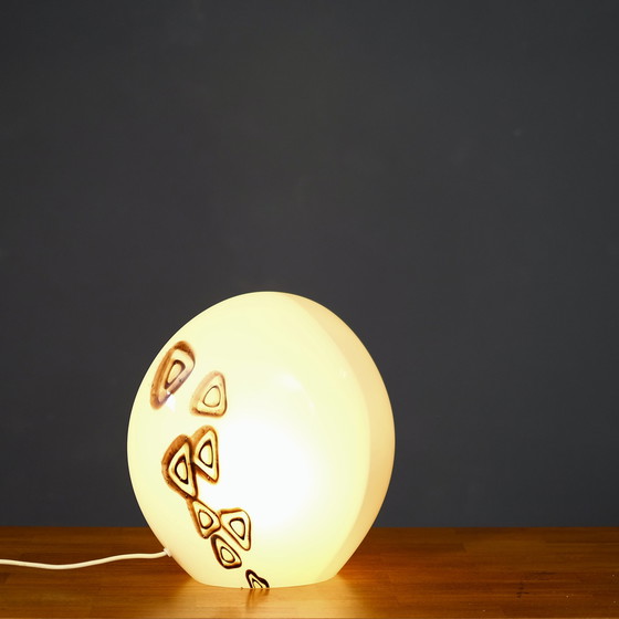 Image 1 of Vintage 1970's Murano glass table lamp by Tomasso Barbi.