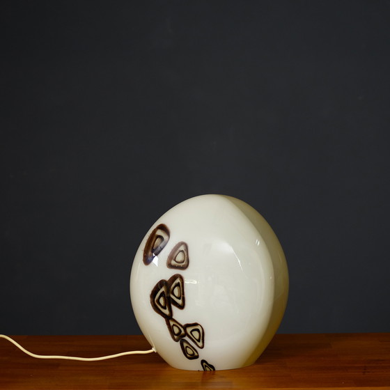 Image 1 of Vintage 1970's Murano glass table lamp by Tomasso Barbi.