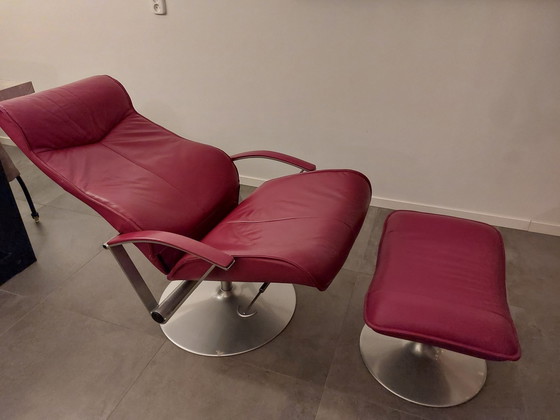 Image 1 of Relax Armchair Swivel, With Footstool