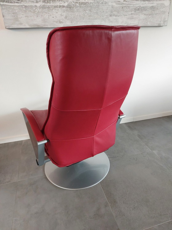 Image 1 of Relax Armchair Swivel, With Footstool