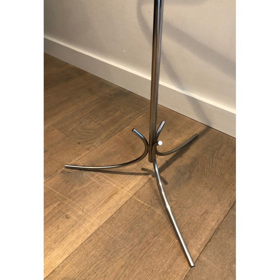 Image 1 of Vintage chrome nightstand, France 1970