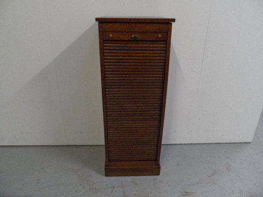 Oak Shutter Cabinet With Drawers