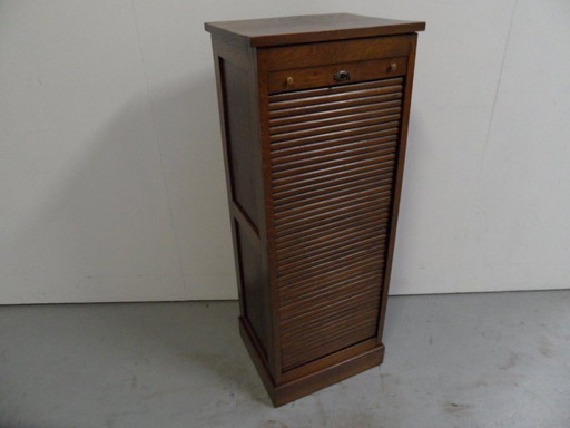 Oak Shutter Cabinet With Drawers