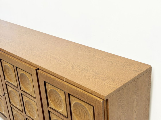 Image 1 of Graphical brutalist sideboard by Gerard Bartels