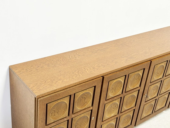 Image 1 of Graphical brutalist sideboard by Gerard Bartels