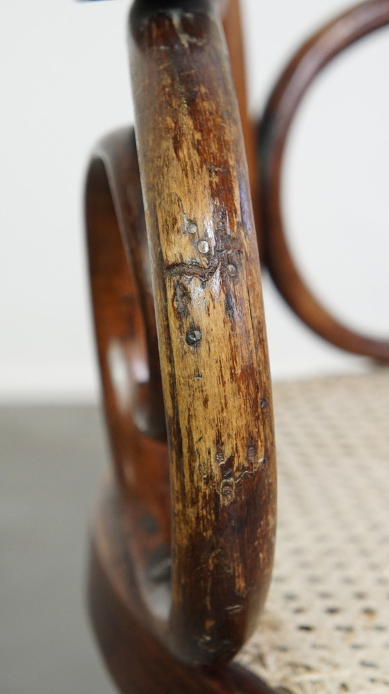 Image 1 of Vintage Thonet Design Bench In Art Nouveau Style