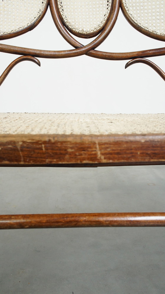 Image 1 of Vintage Thonet Design Bench In Art Nouveau Style