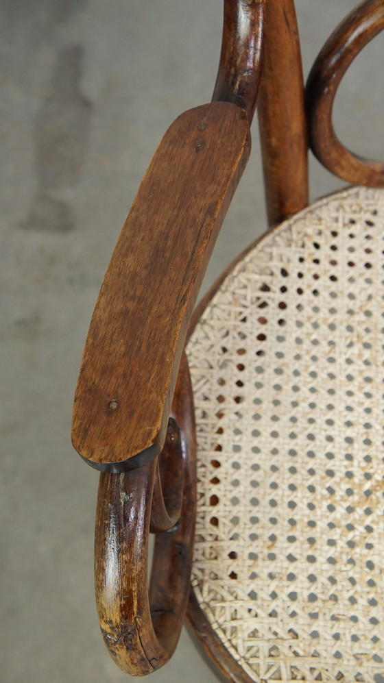 Image 1 of Vintage Thonet Design Bench In Art Nouveau Style