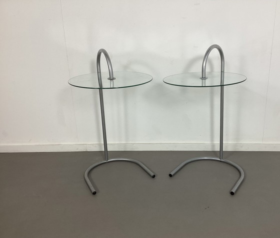 Image 1 of 2 Ry Tables Chrome Glass Tjord Bjorklund For Ikea