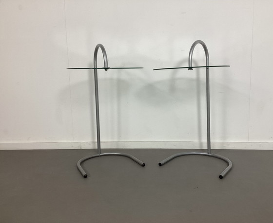 Image 1 of 2 Ry Tables Chrome Glass Tjord Bjorklund For Ikea