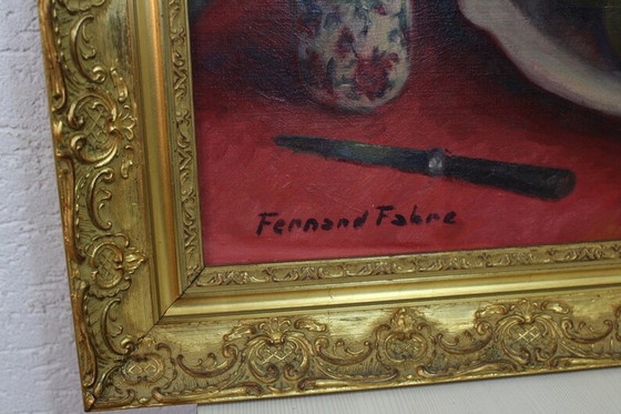 Image 1 of Still life in oil on canvas by Fernand Fabre