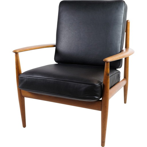 Vintage teak armchair by Grete Jalk for France and Søn, Denmark 1960s