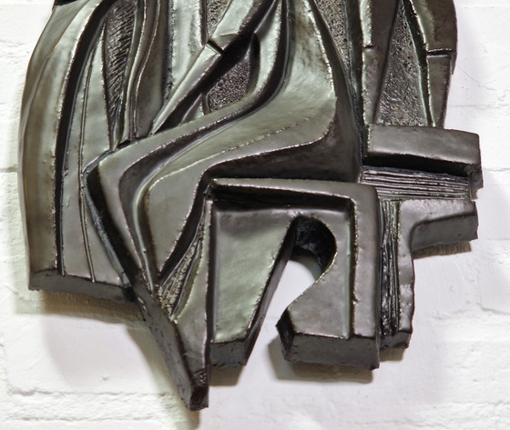 Image 1 of Ceramic Wall Sculpture Paul Vermeire, 1960s