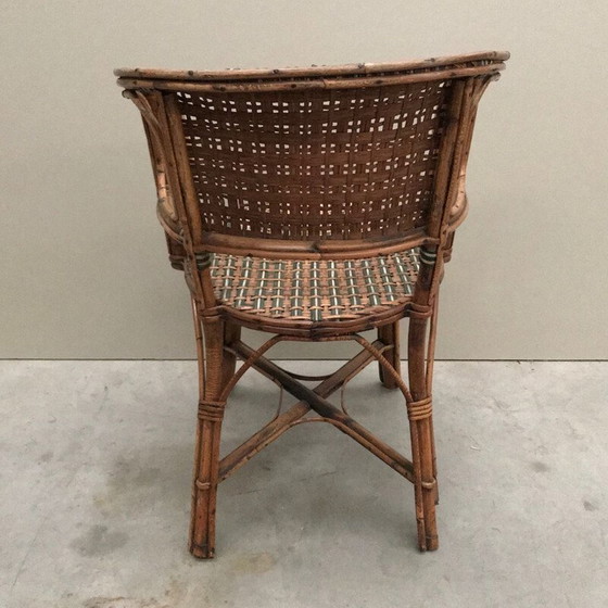 Image 1 of Vintage Bamboo kid's armchair 1930s