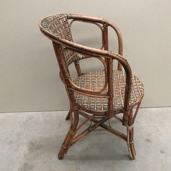 Image 1 of Vintage Bamboo kid's armchair 1930s