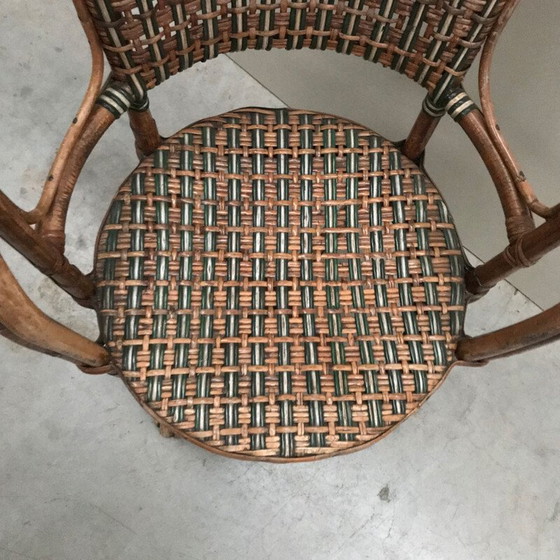 Image 1 of Vintage Bamboo kid's armchair 1930s