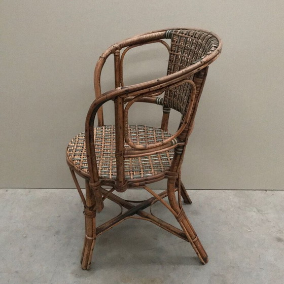 Image 1 of Vintage Bamboo kid's armchair 1930s