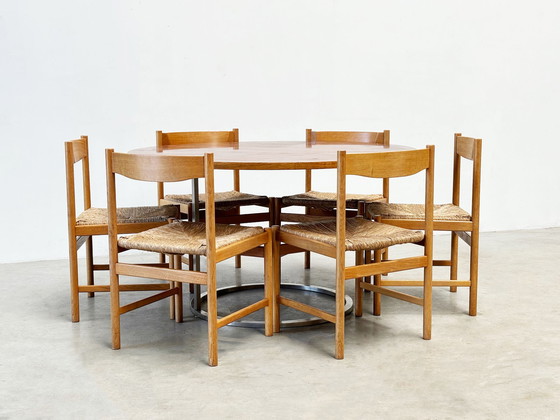 Image 1 of Italian rosewood round dining table