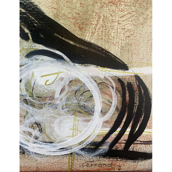 Image 1 of Vintage oil on canvas The Royal Lynx by André Ferrand, 1999