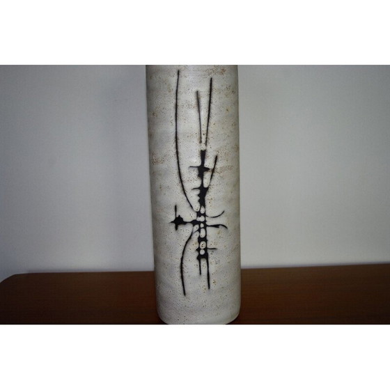 Image 1 of Vintage ceramic bottle by Henri Cimal Vallauris, 1950