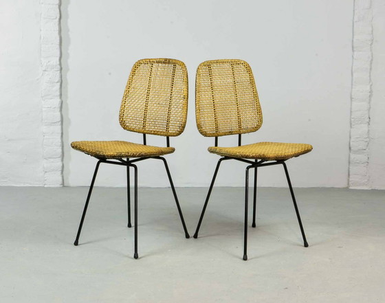 Image 1 of 2x Cane Side Chairs