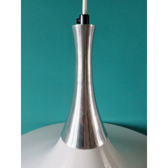 Image 1 of Sospensione in metallo laccato bianco vintage