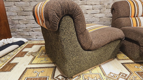 Image 1 of Pair De Chauffeuses 1970 Vintage