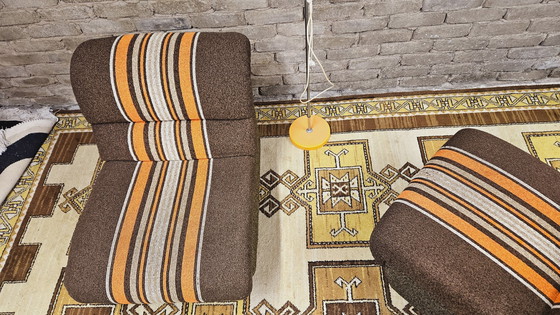 Image 1 of Pair De Chauffeuses 1970 Vintage